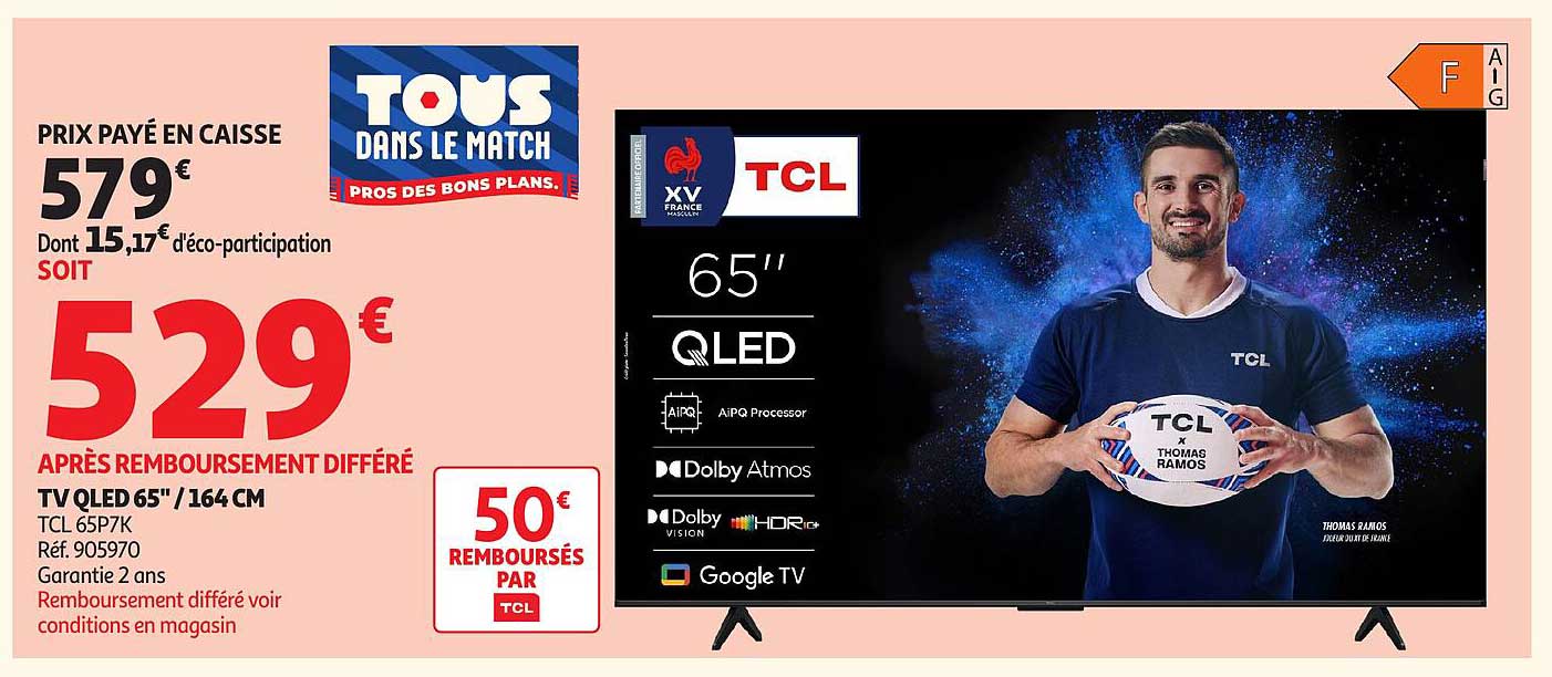 TV QLED 65'' / 164 CM TCL 65P7K