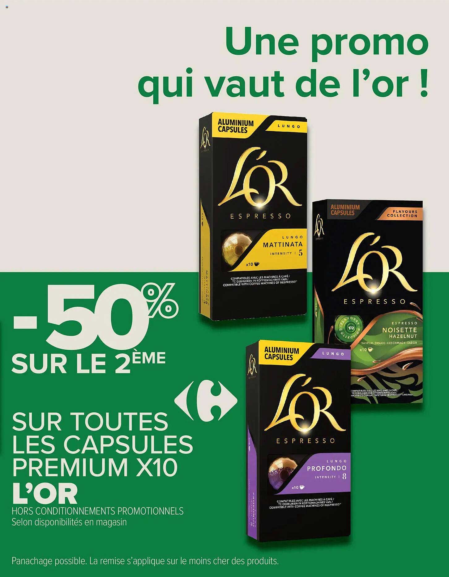 Une promo qui vaut de l’or !