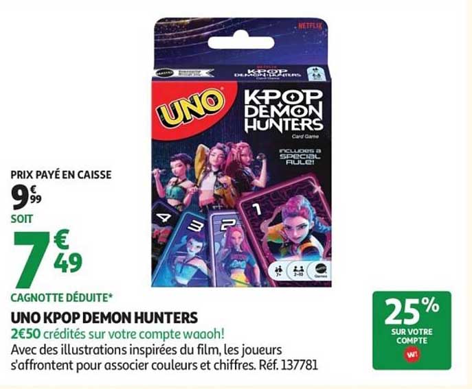 UNO KPOP DEMON HUNTERS
