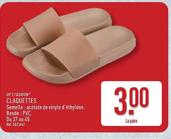 UP 2 FASHION® CLAQUETTES