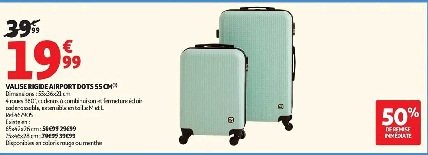 VALISE RIGIDE AIRPORT DOTS 55 CM(1)