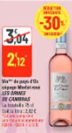 Via™ de pays IGP Côtes de Provence rosé LES CAVES DE GRANDES
