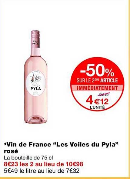 Vin de France “Les Voiles du Pyla” rosé