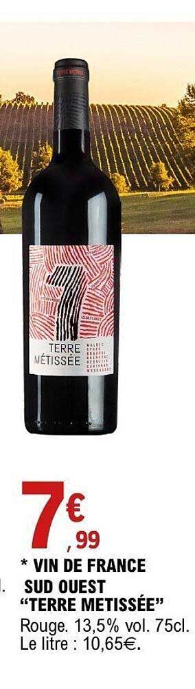VIN DE FRANCE SUD OUEST “TERRE METISSÉE”