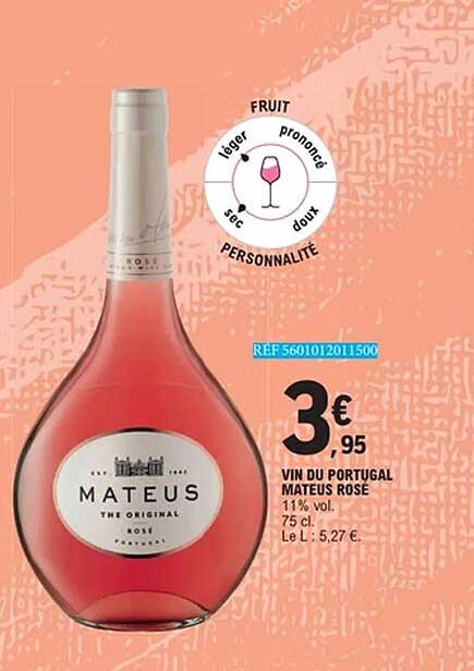 VIN DU PORTUGAL MATEUS ROSÉ