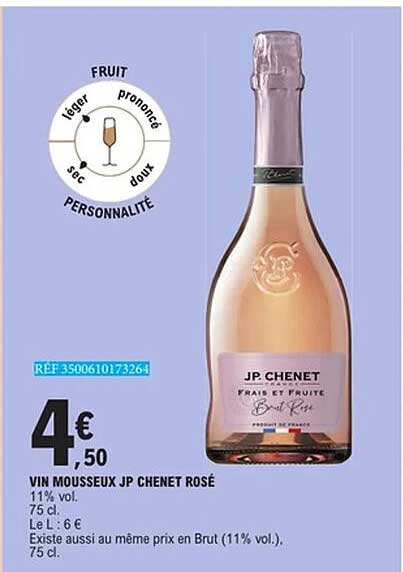 VIN MOUSSEUX JP CHENET ROSÉ