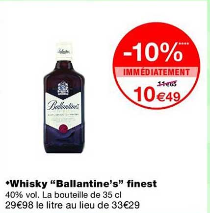 Whisky “Ballantine’s” finest