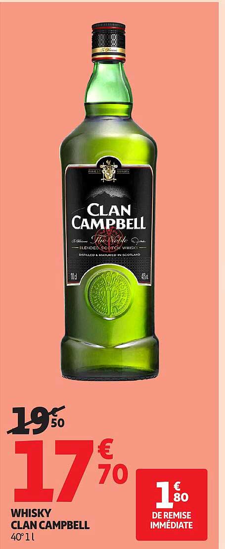 WHISKY CLAN CAMPBELL 40° 1L