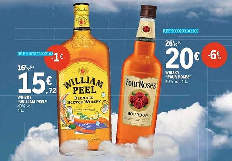 WHISKY "WILLIAM PEEL" 40% vol. 1 L.