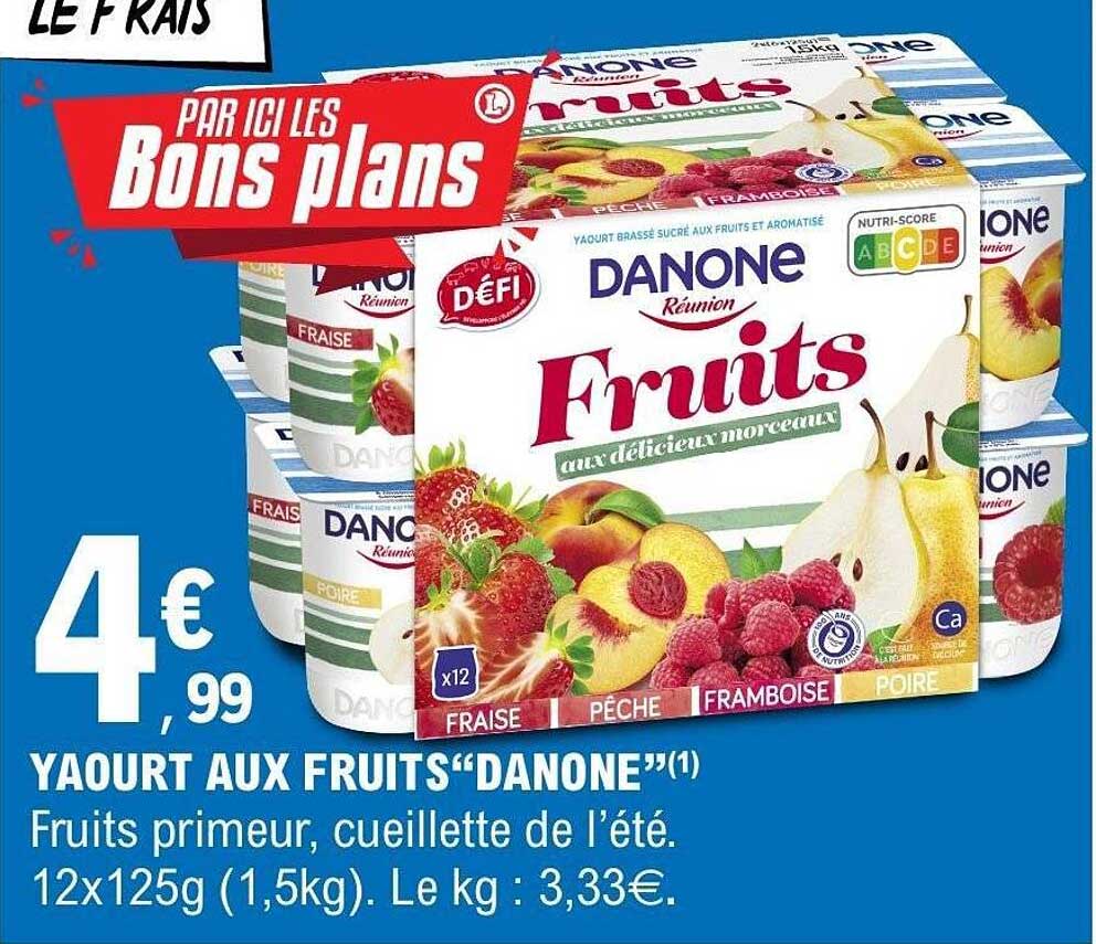 YAOURT AUX FRUITS“DANONE”