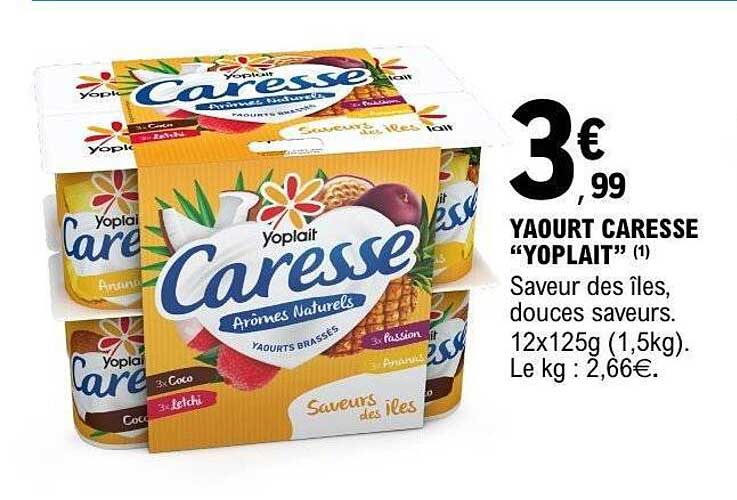 YAOURT CARESSE “YOPLAIT”