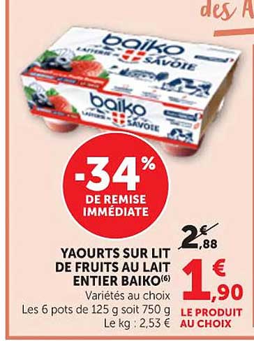 YAOURTS SUR LIT DE FRUITS AU LAIT ENTIER BAIKO(6)