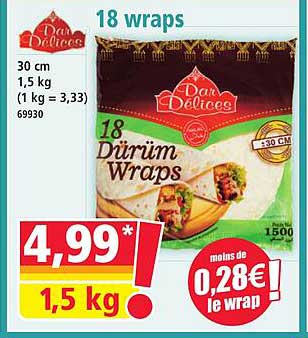18 wraps