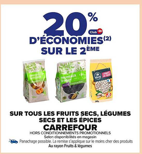 20 % d'économies sur le 2ème