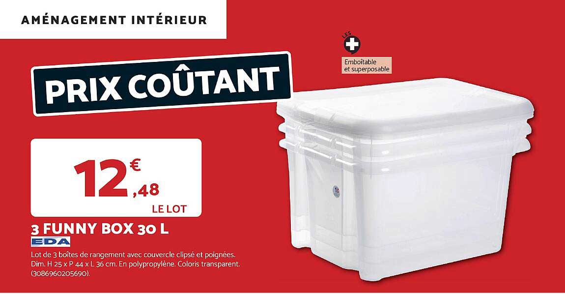 3 FUNNY BOX 30 L