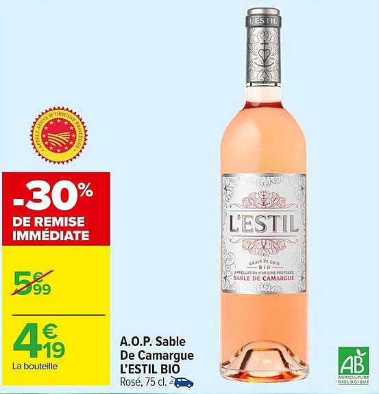 A.O.P. Sable De Camargue L'ESTIL BIO