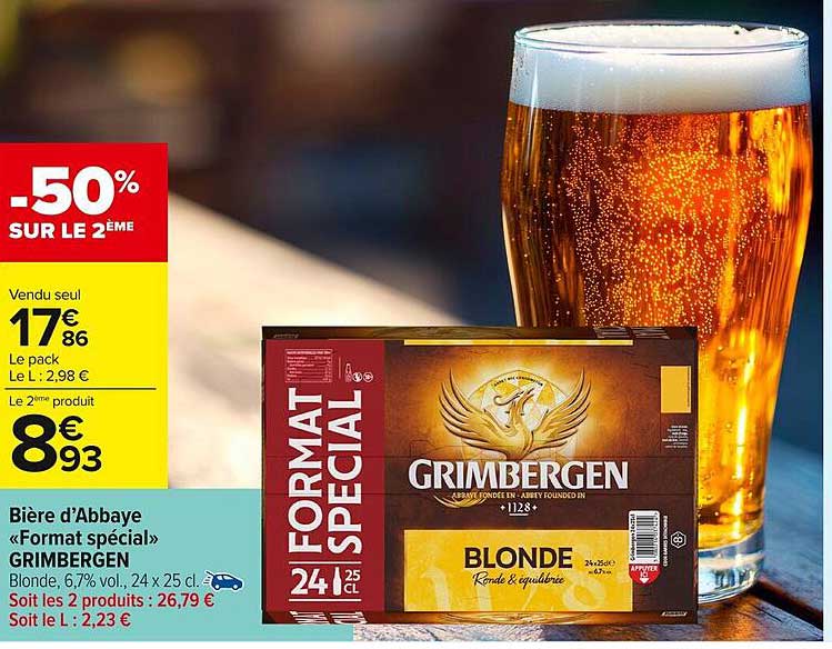 Bière d'Abbaye « Format spécial » GRIMBERGEN