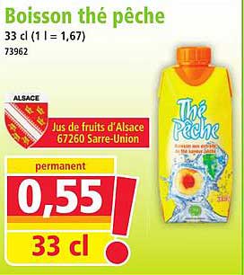 Boisson thé pêche