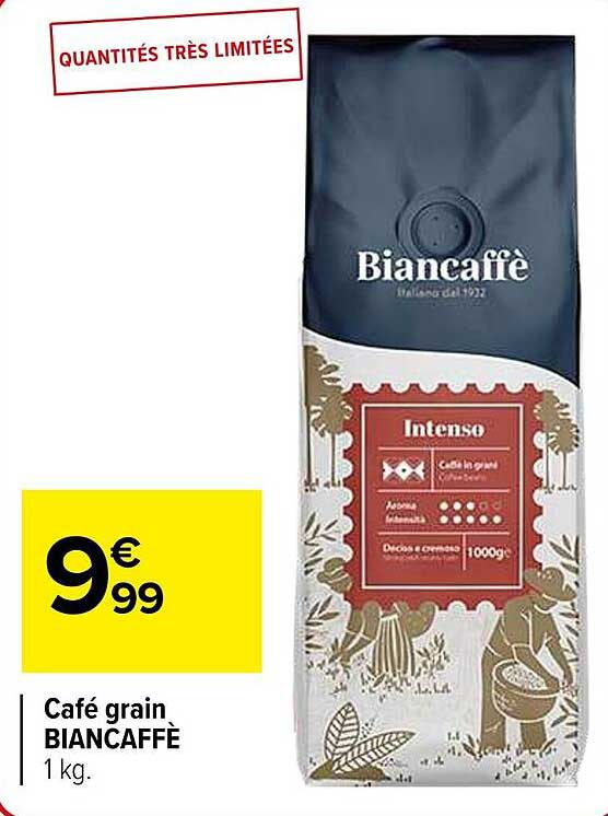 Café grain BIANCAFFÈ 1 kg.