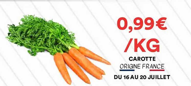 CAROTTE ORIGINE FRANCE