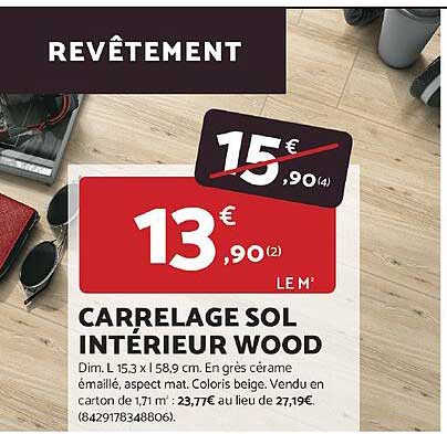 CARRELAGE SOL INTÉRIEUR WOOD