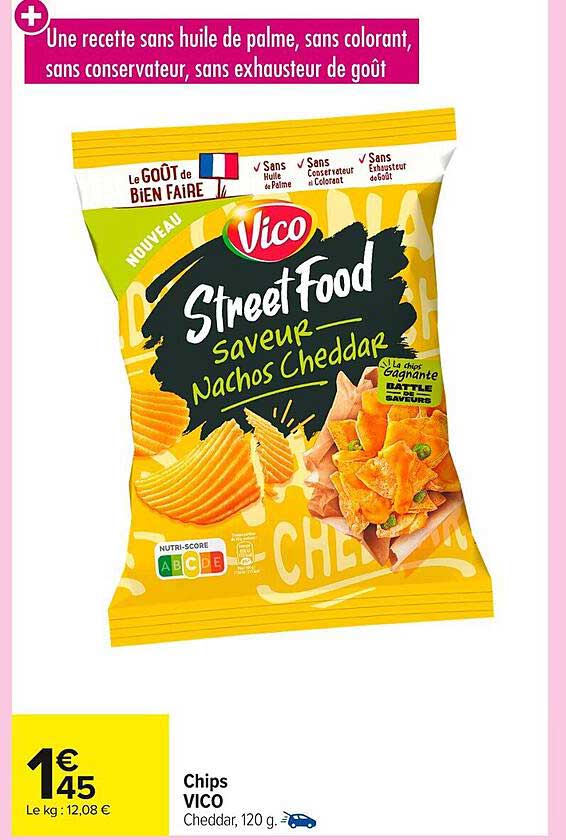 Chips VICO Saveur Nachos Cheddar