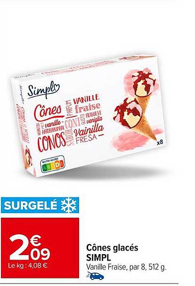 Cônes glacés SIMPL