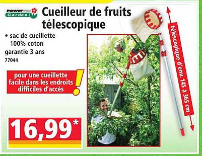 Cueilleur de fruits télescopique
