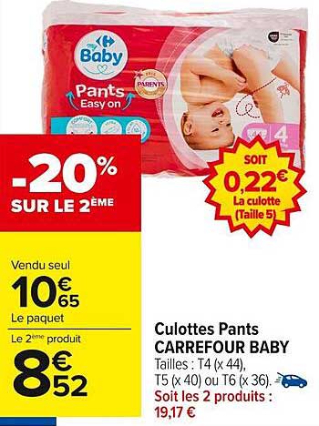 CULOTTES PANTS CARREFOUR BABY
