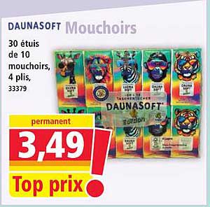 DAUNASOFT Mouchoirs