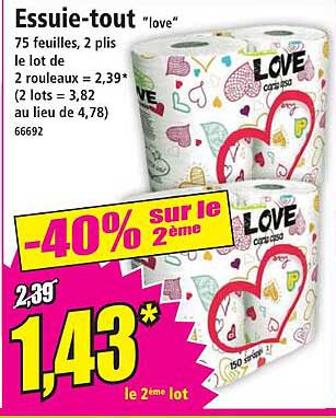 Essuie-tout "love"