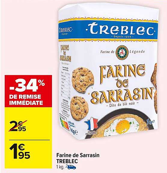 Farine de Sarrasin TREBLEC 1kg