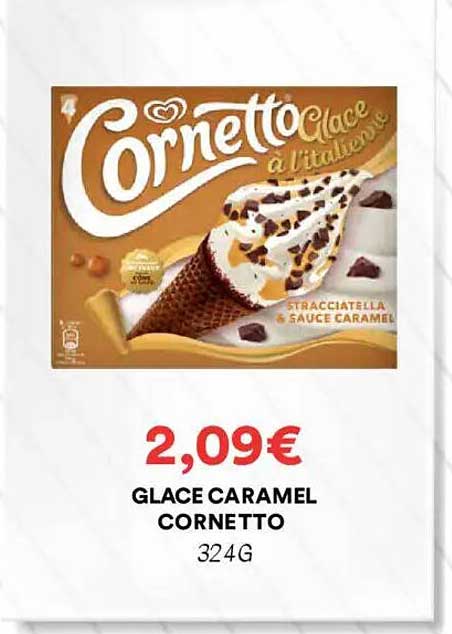 GLACE CARAMEL CORNETTO