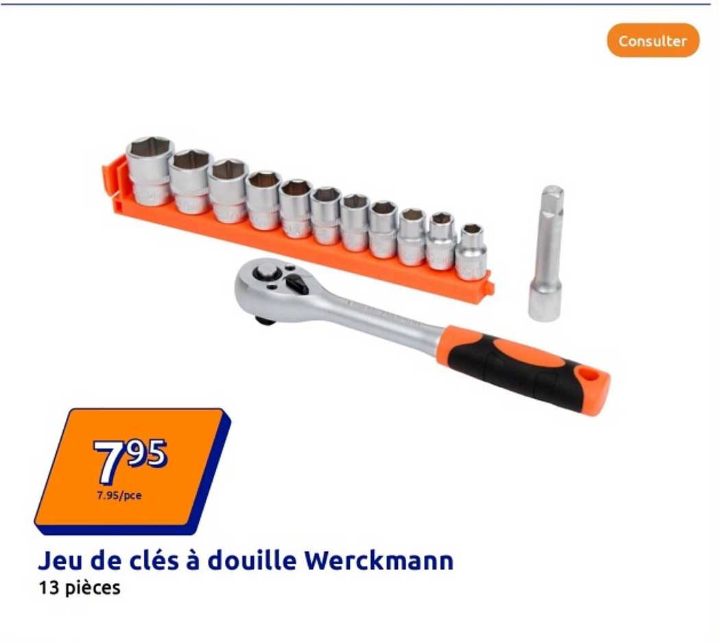 Jeu de clés à douille Werckmann