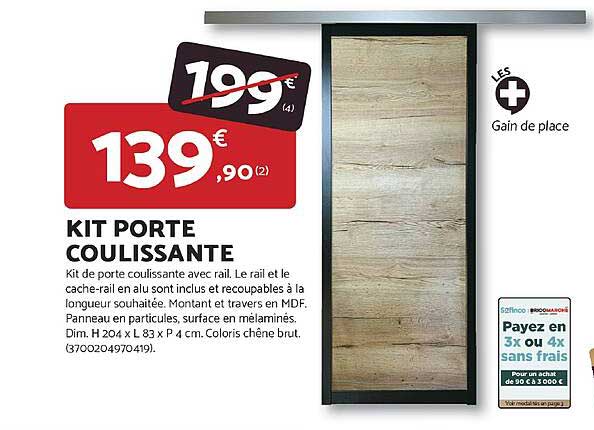 KIT PORTE COULISSANTE