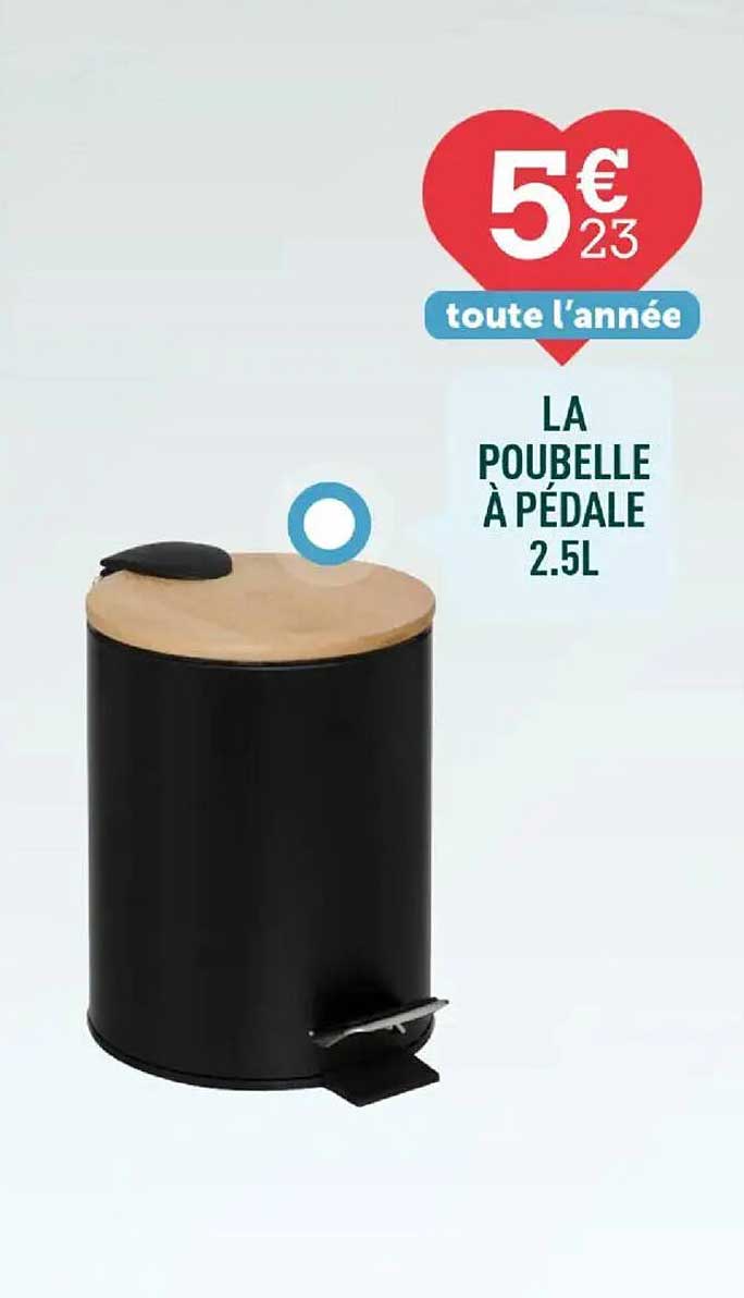 LA POUBELLE À PÉDALE 2.5L