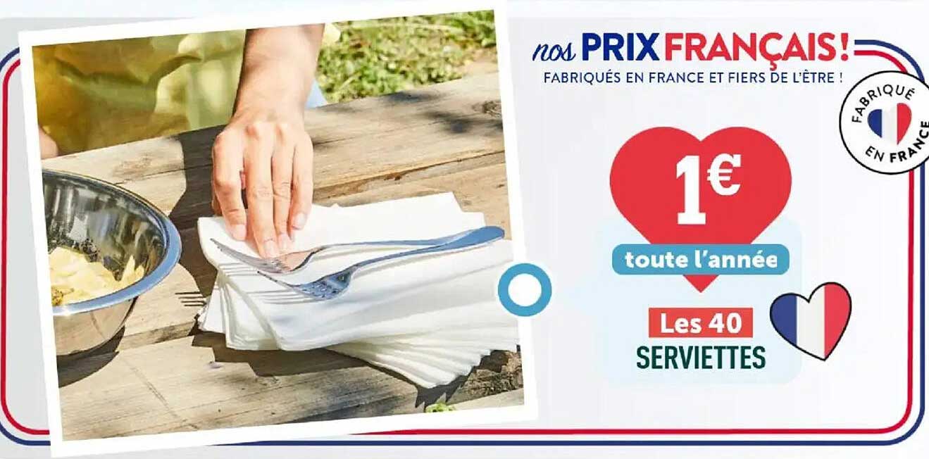 Les 40 SERVIETTES