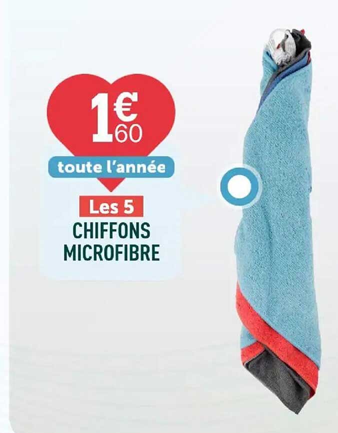 Les 5 Chiffons Microfibre