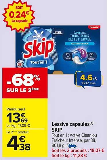 Lessive capsules(d) SKIP