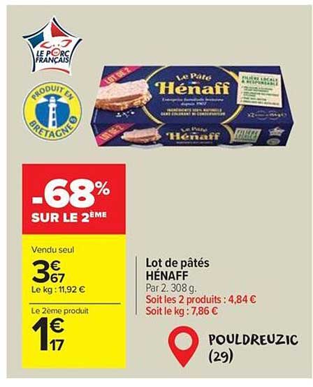 Lot de pâtés HENAFF