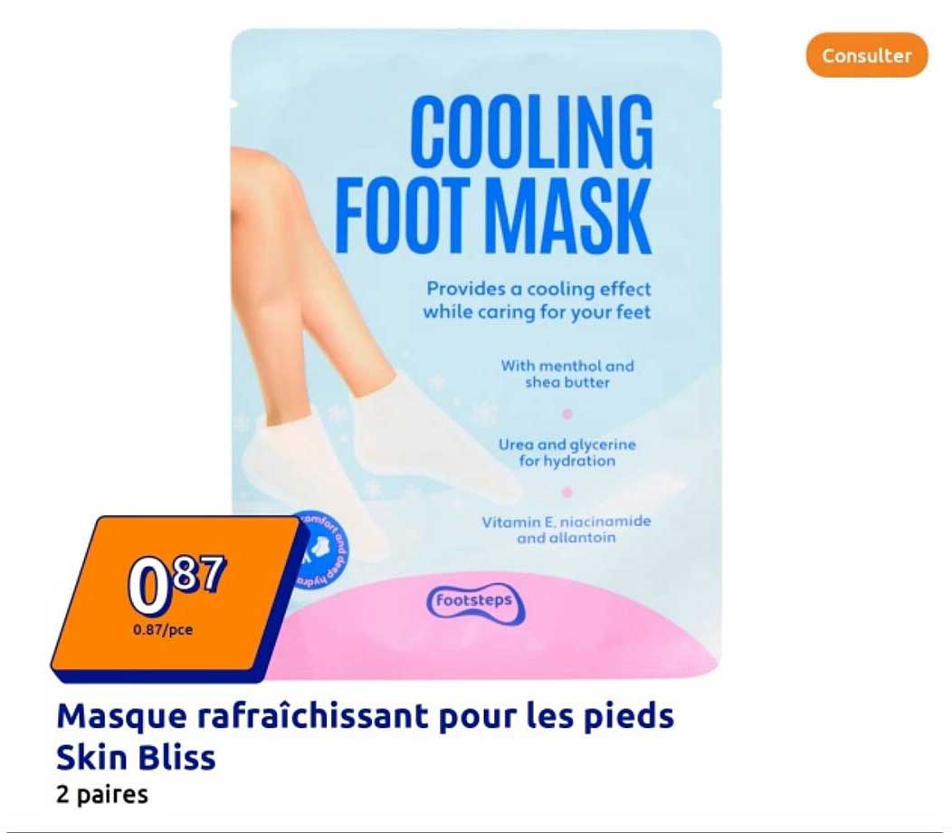 Masque rafraîchissant pour les pieds Skin Bliss