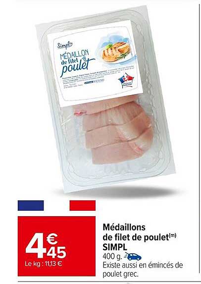 Médaillons de filet de poulet(m) SIMPL