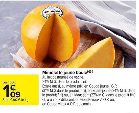Mimolette jeune boule