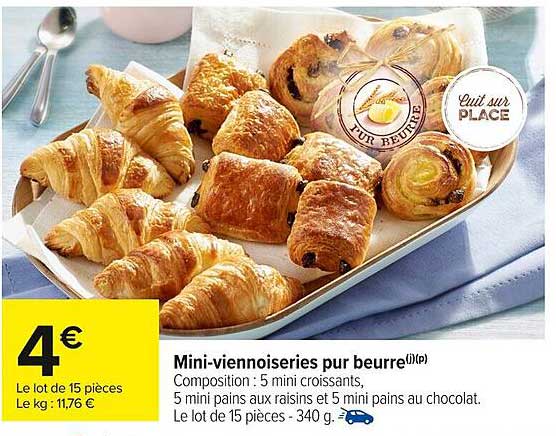 Mini-viennoiseries pur beurre