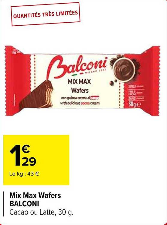 Mix Max Wafers BALCONI