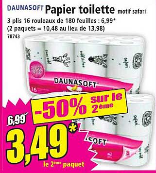 Papier toilette motif safari