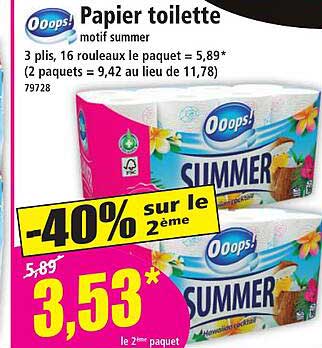 Papier toilette motif summer