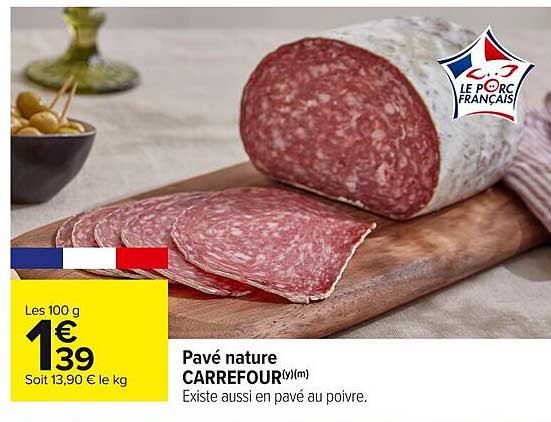 Pavé nature CARREFOUR
