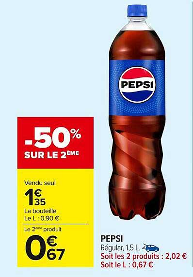PEPSI -50% SUR LE 2ÈME