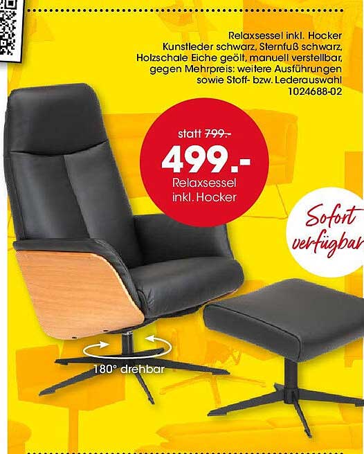 Relaxsessel inkl. Hocker